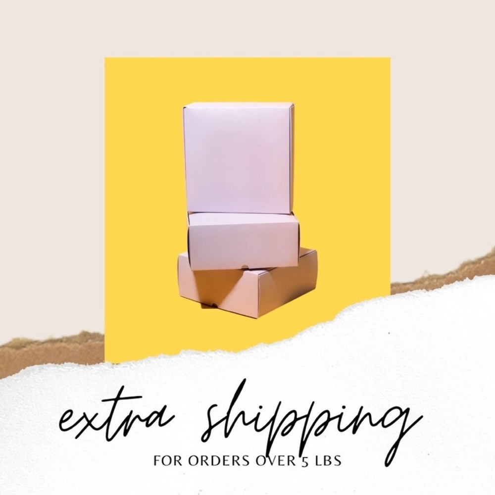 Over 5 pounds extra label